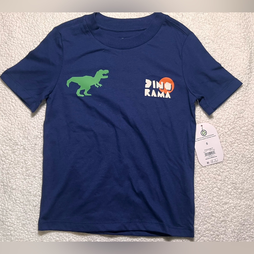 Wonder Nation Blue Dino Rama Bodysuit